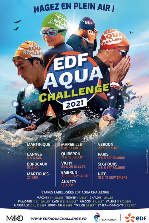 Affiche edf aqua challenge 2021